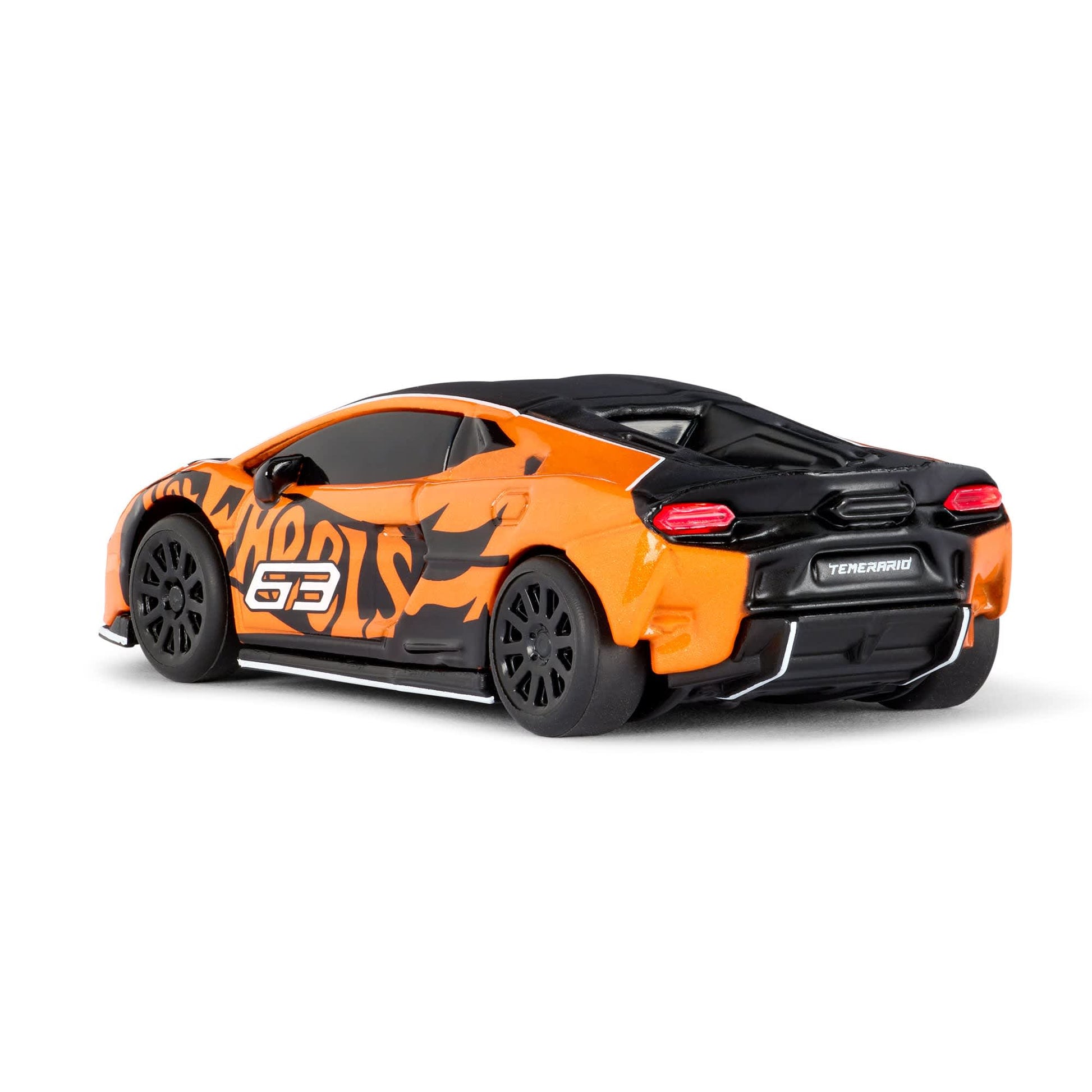 Hot Wheels RC 1:64 Lamborghini Temerario Alleggerita with remote control, working lights, Real Riders wheels, and premium collector packaging.
