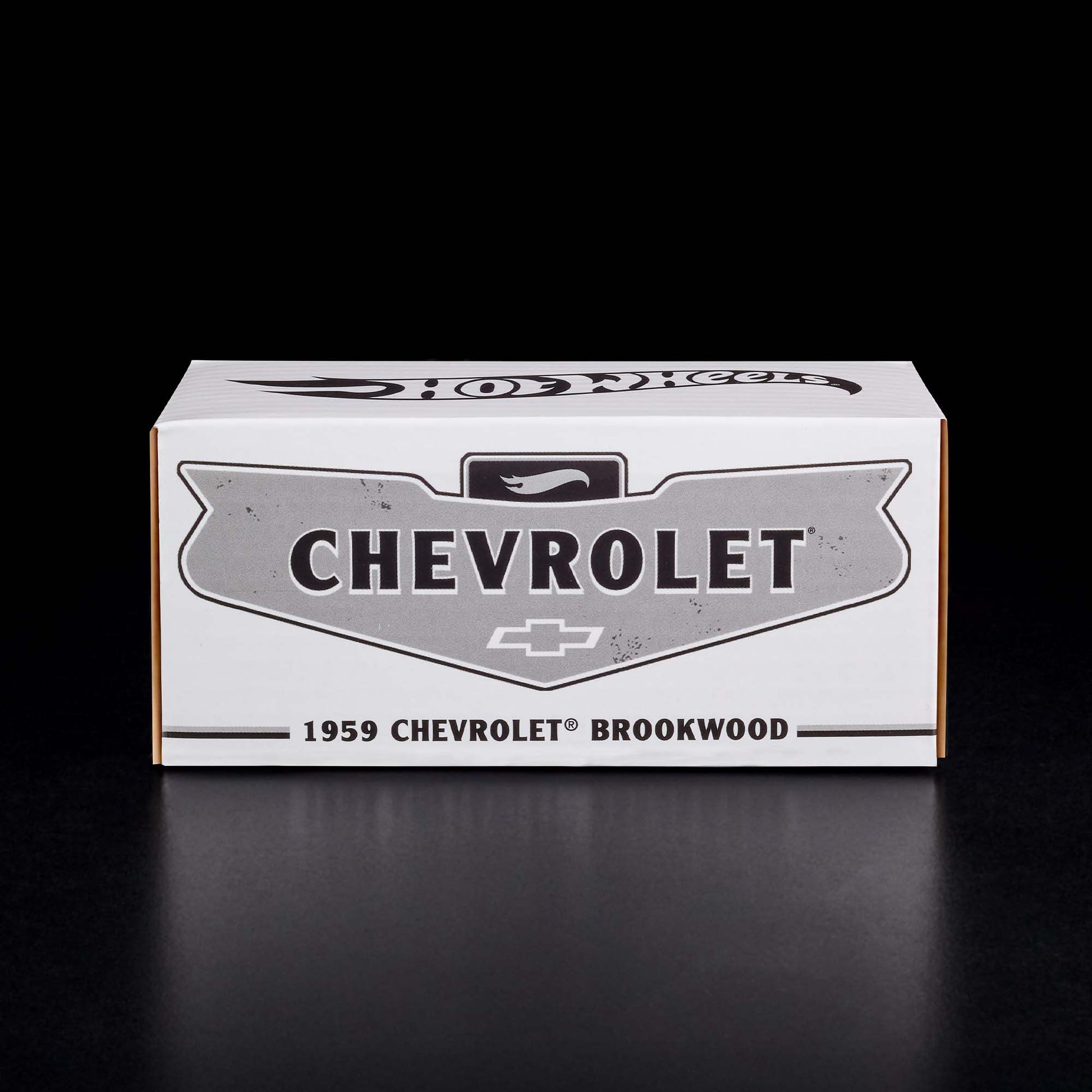 Hot Wheels RLC 1959 Chevrolet Brookwood premium Spectraflame diecast car. Package