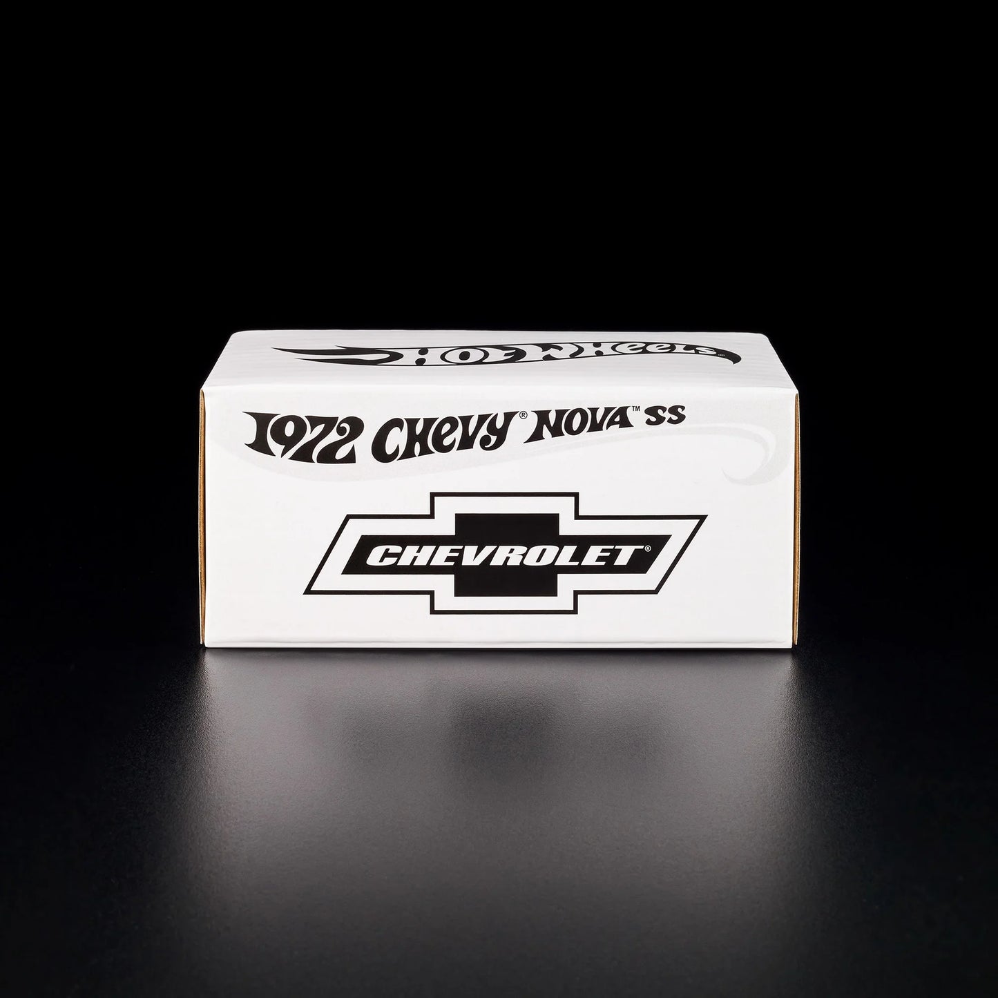 1:64 Hot Wheels RLC 1972 Chevy Nova SS Spectraflame purple with removable cowl and detailed engine.