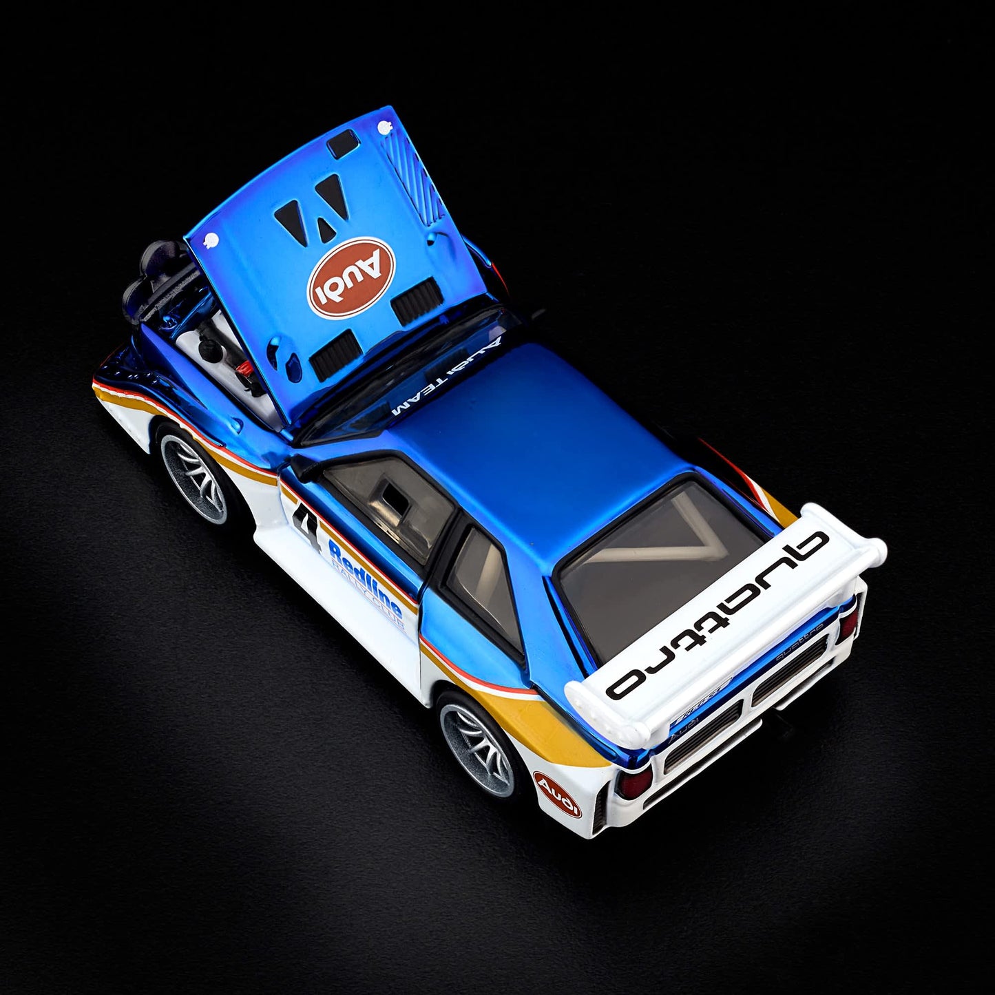 Hot Wheels RLC 1985 Audi Sport quattro S1 in Spectraflame Otto Blue.