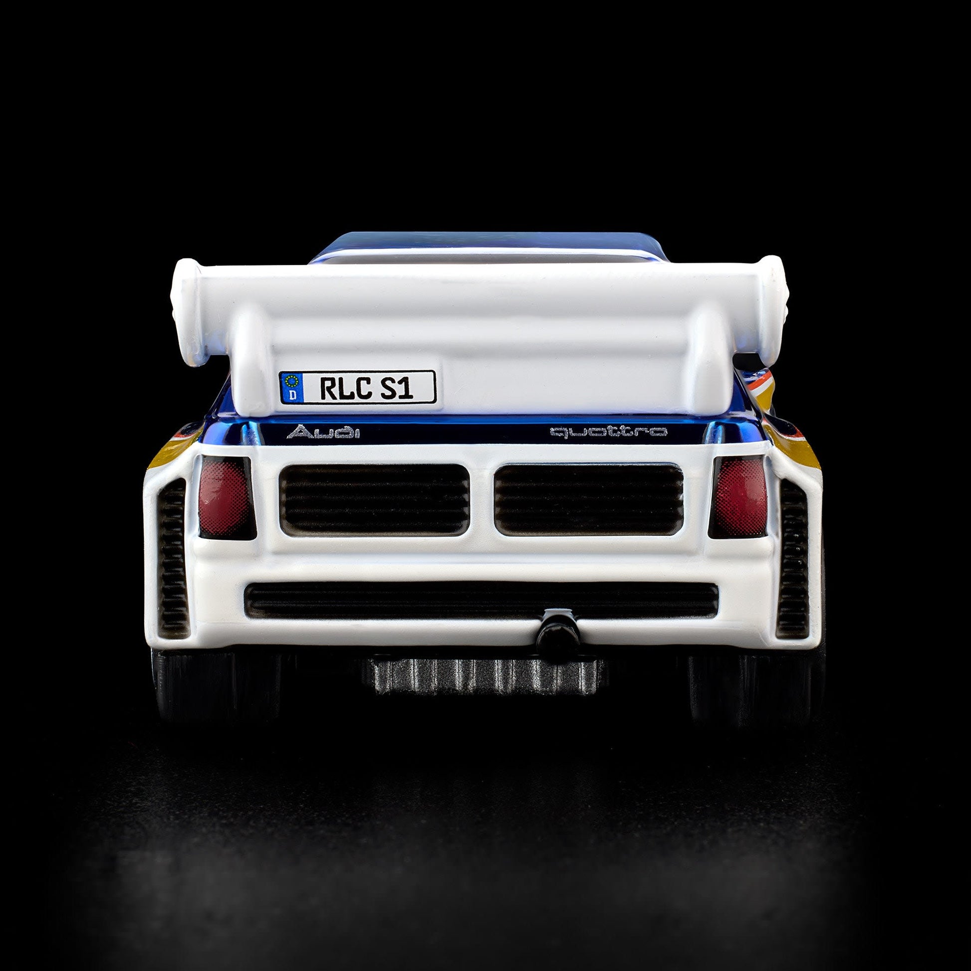 Hot Wheels RLC 1985 Audi Sport quattro S1 in Spectraflame Otto Blue.
