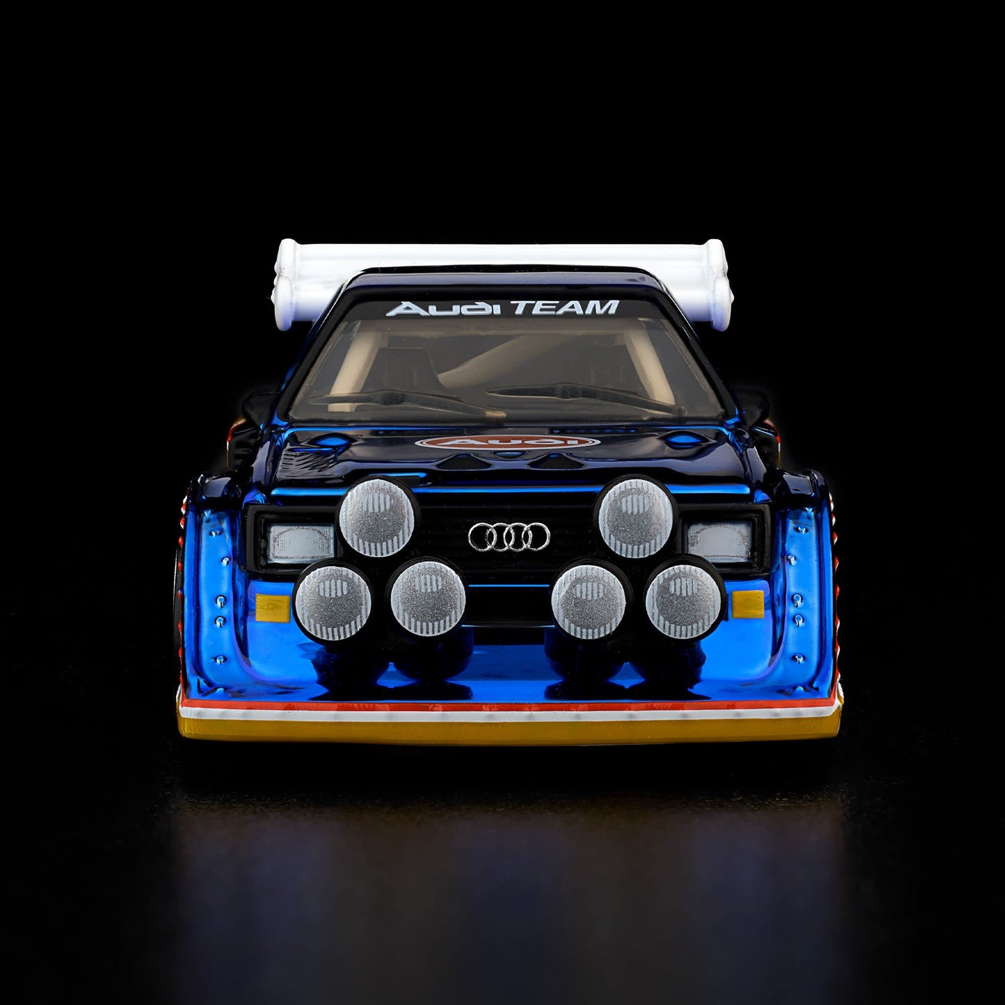 Hot Wheels RLC 1985 Audi Sport quattro S1 in Spectraflame Otto Blue.