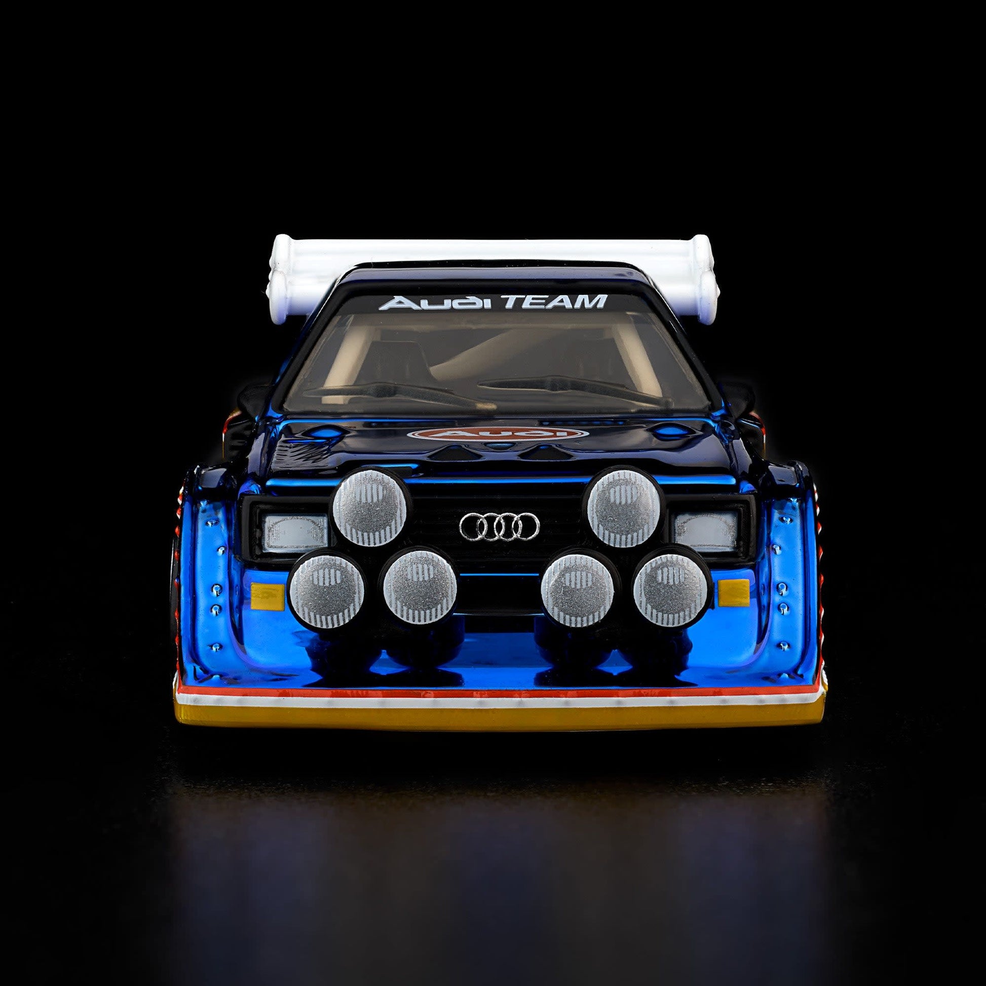Hot Wheels RLC 1985 Audi Sport quattro S1 in Spectraflame Otto Blue.