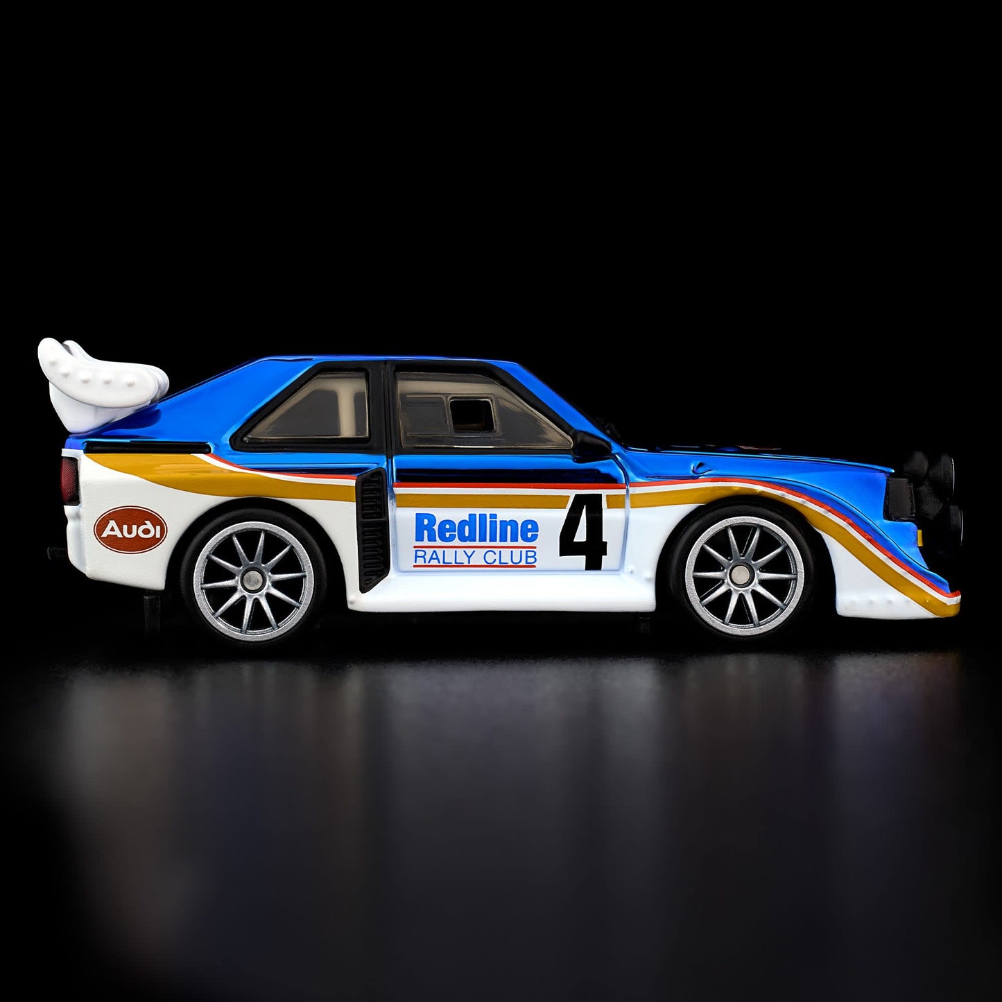 Hot Wheels RLC 1985 Audi Sport quattro S1 in Spectraflame Otto Blue.