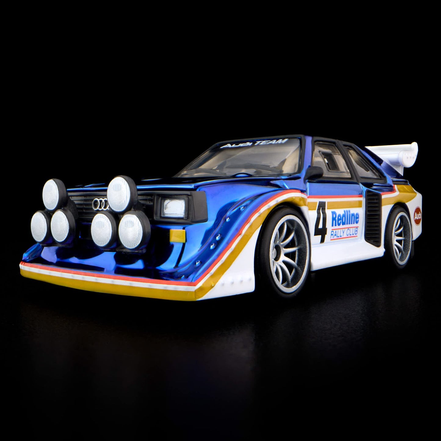 Hot Wheels RLC 1985 Audi Sport quattro S1 in Spectraflame Otto Blue.
