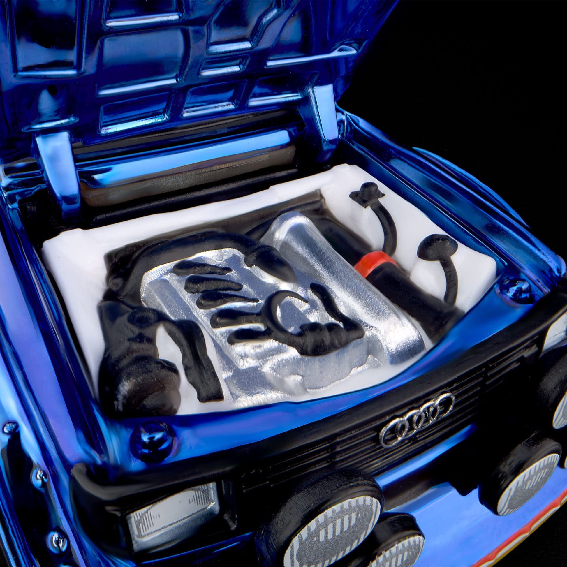 Hot Wheels RLC 1985 Audi Sport quattro S1 in Spectraflame Otto Blue.