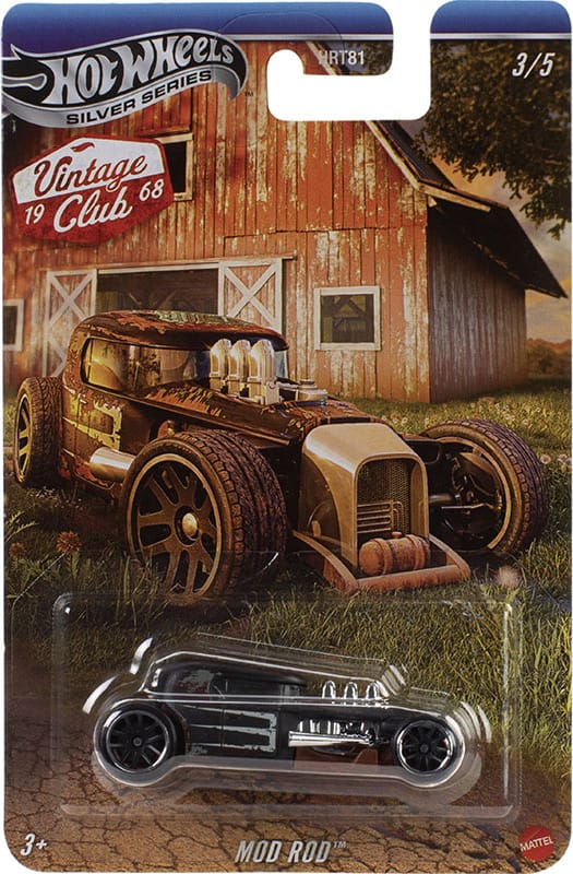 Hot Wheels Mod Rod classic custom car in Silver Line premium finish.