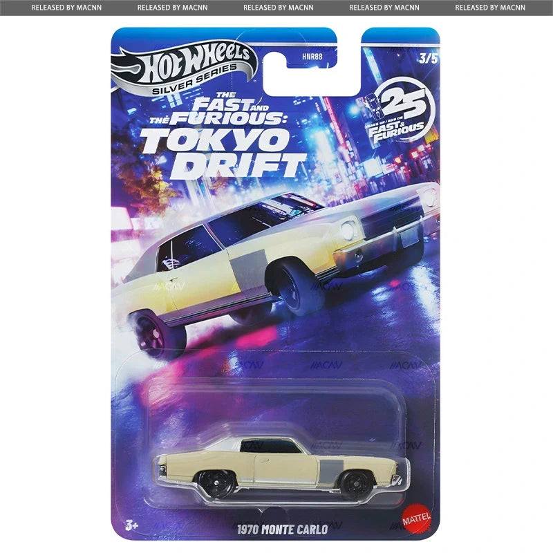 Hot Wheels 1970 Monte Carlo classic muscle car from Fast & Furious Tokyo Drift set.