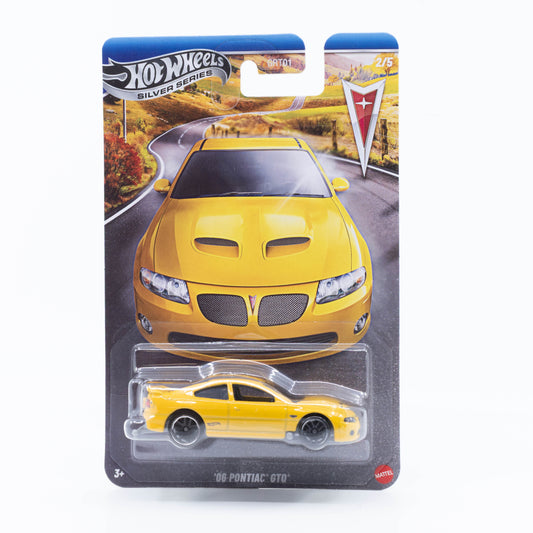 Hot Wheels 1:64 2006 Pontiac GTO yellow Silver Line diecast model car