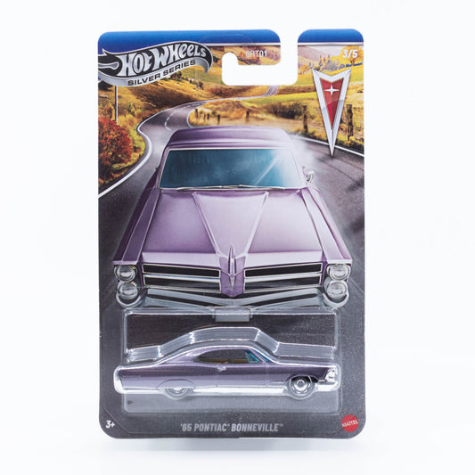 Hot Wheels 1:64 1966 Pontiac Bonneville Silver Line classic American diecast model car