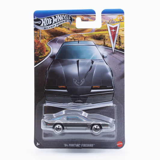 Hot Wheels 1:64 1984 Pontiac Firebird Silver Line diecast model car