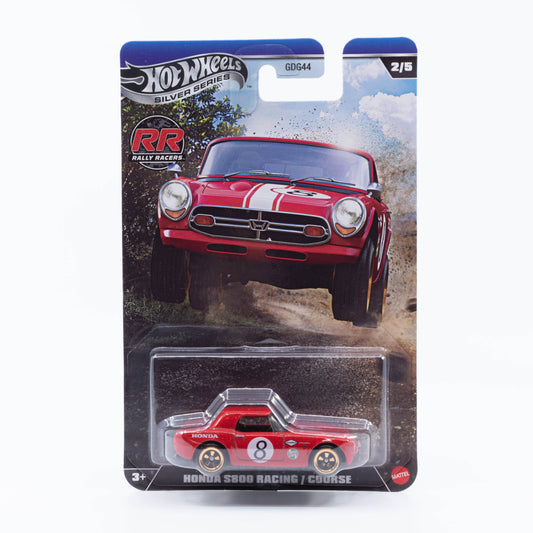 Hot Wheels 1:64 Honda S800 Racing red livery Silver Line rally racers diecast model