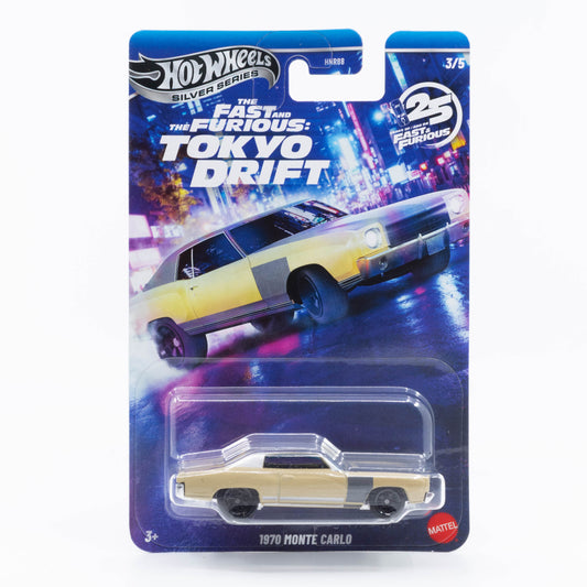 Hot Wheels Silver Line 1970 Chevrolet Monte Carlo Tokyo Drift Sean Boswell