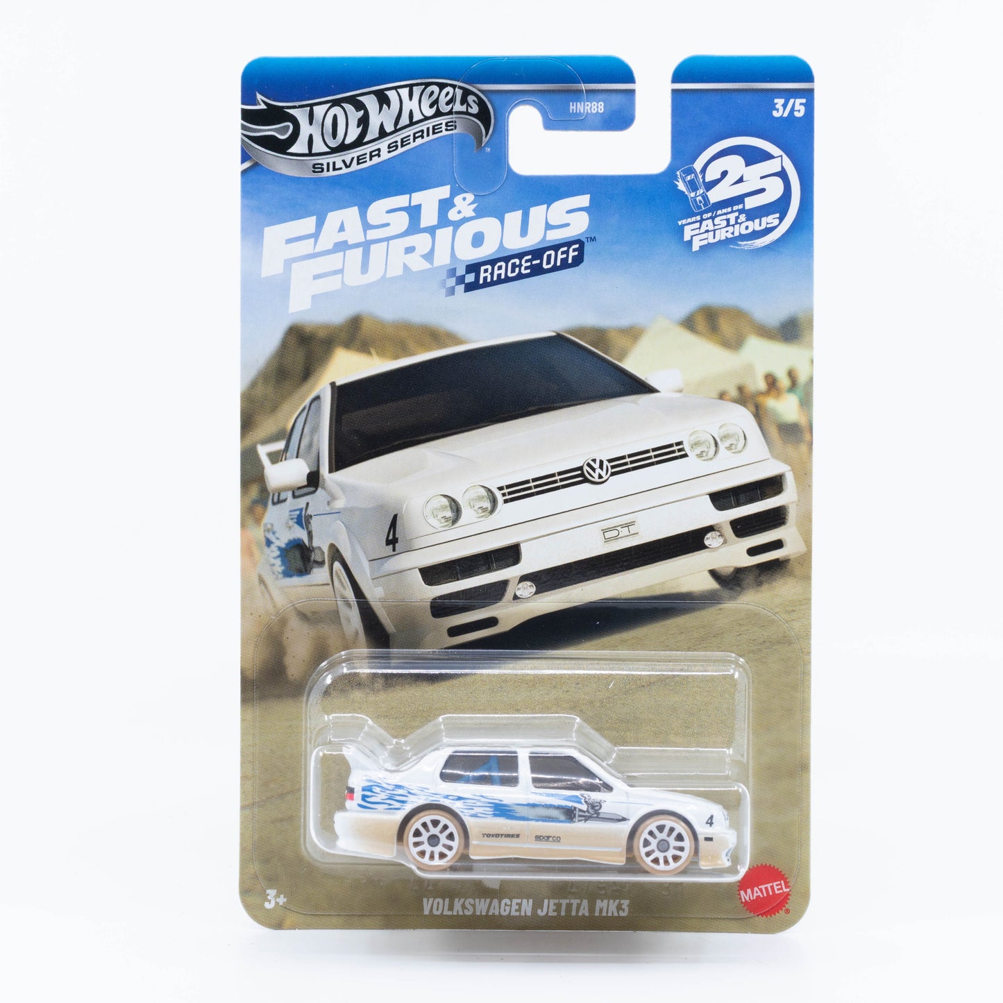 Hot Wheels Volkswagen Jetta Mk3 driven by Jesse from the Fast & Furious Race-Off series.
