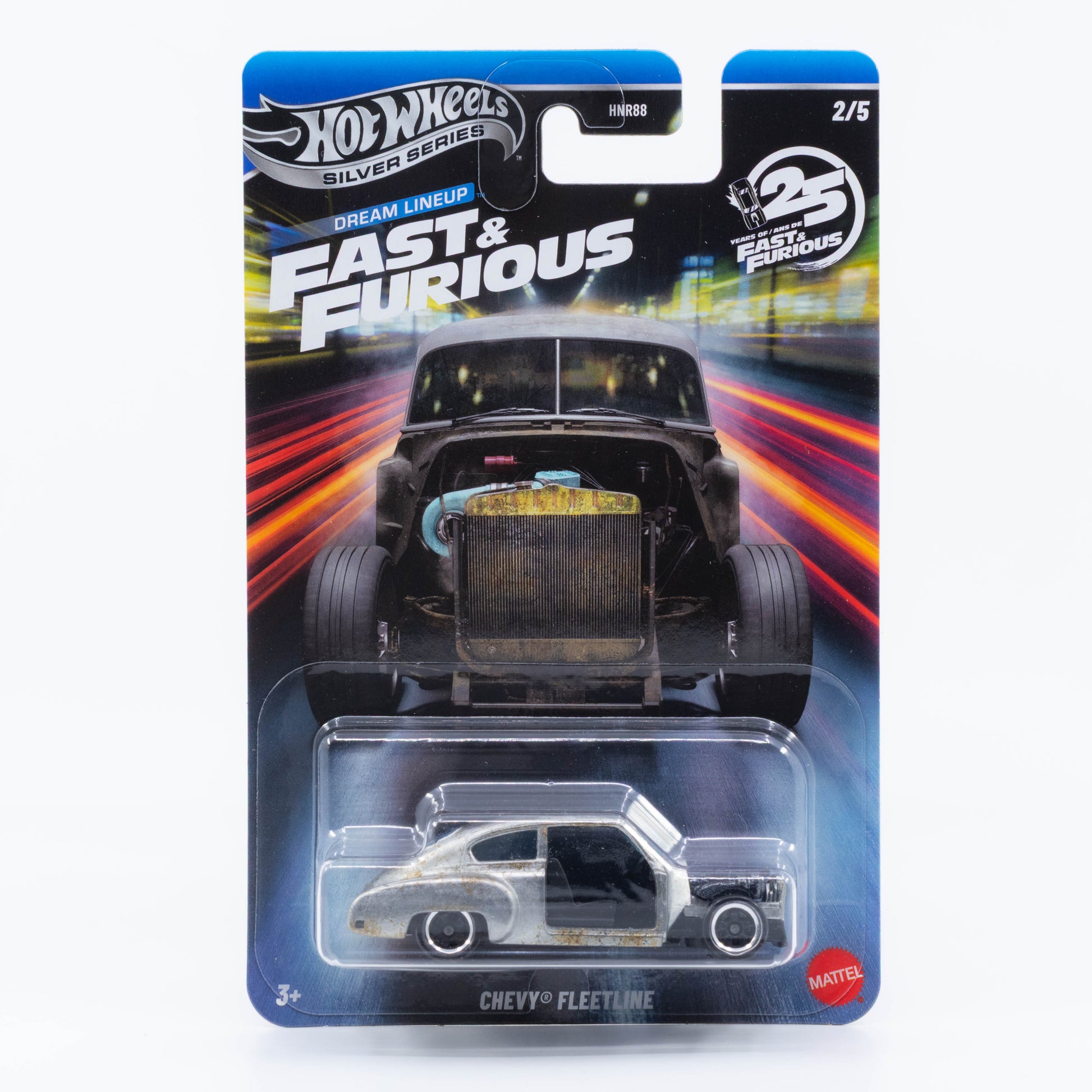 Hot Wheels Chevrolet Fleetline Fate of the Furious Silver Series 1:64 model