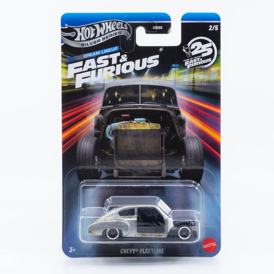 Hot Wheels Chevrolet Fleetline Fate of the Furious Silver Series 1:64 model