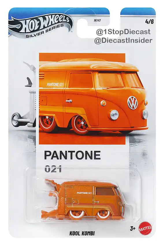Hot Wheels Silver Series Pantone Kool Kombi 1:64 scale custom van die-cast model.