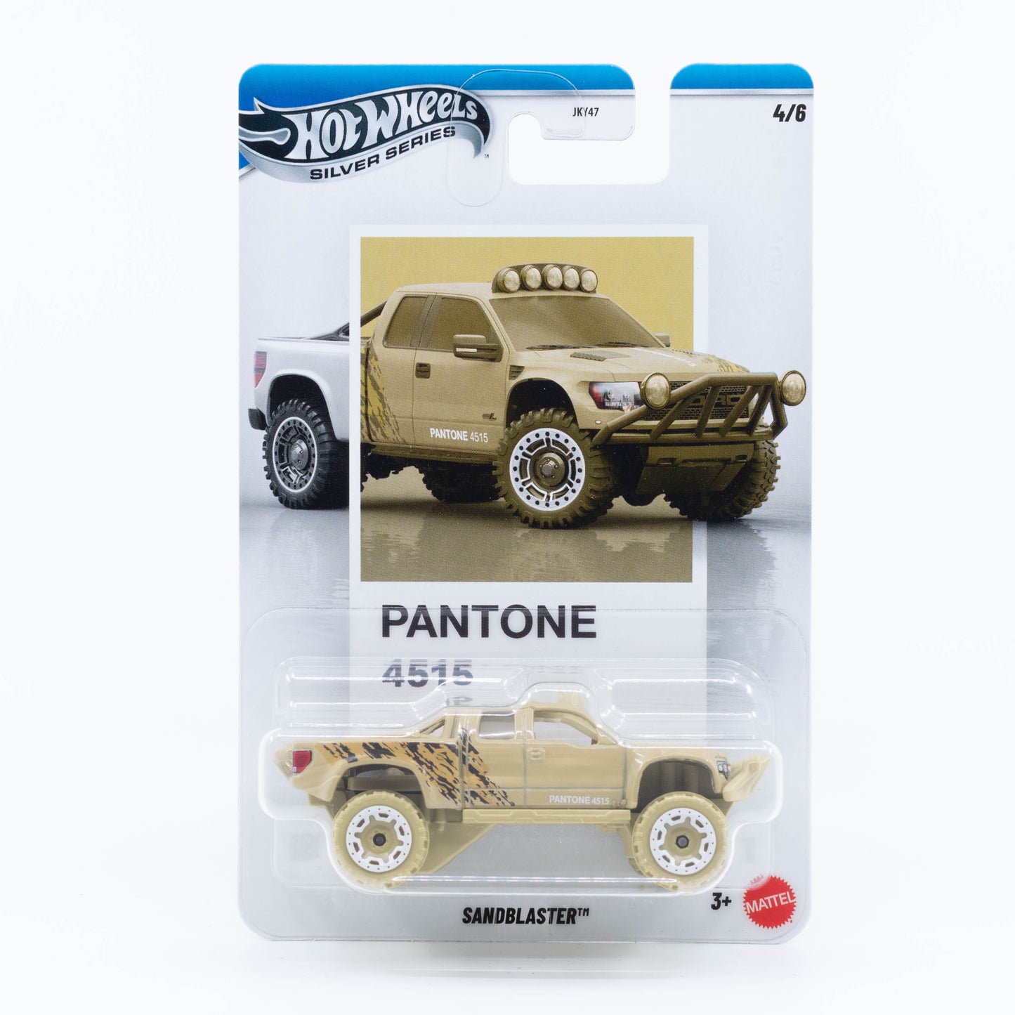 Hot Wheels Sand Blaster in Pantone 4515 from the Silver Series.