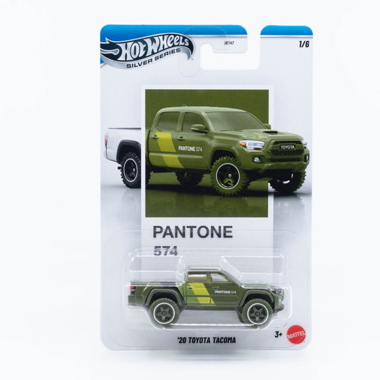 Hot Wheels 2020 Toyota Tacoma in Pantone 574 from the Silver Series.