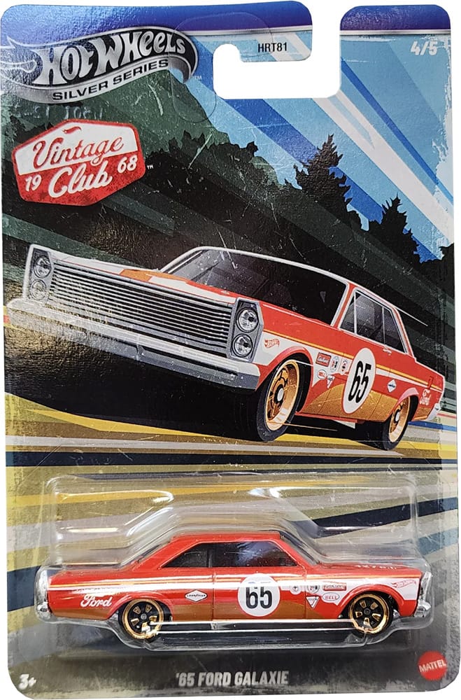 Hot Wheels 1965 Ford Galaxie Vintage Club Silver Series 1:64 classic American muscle diecast