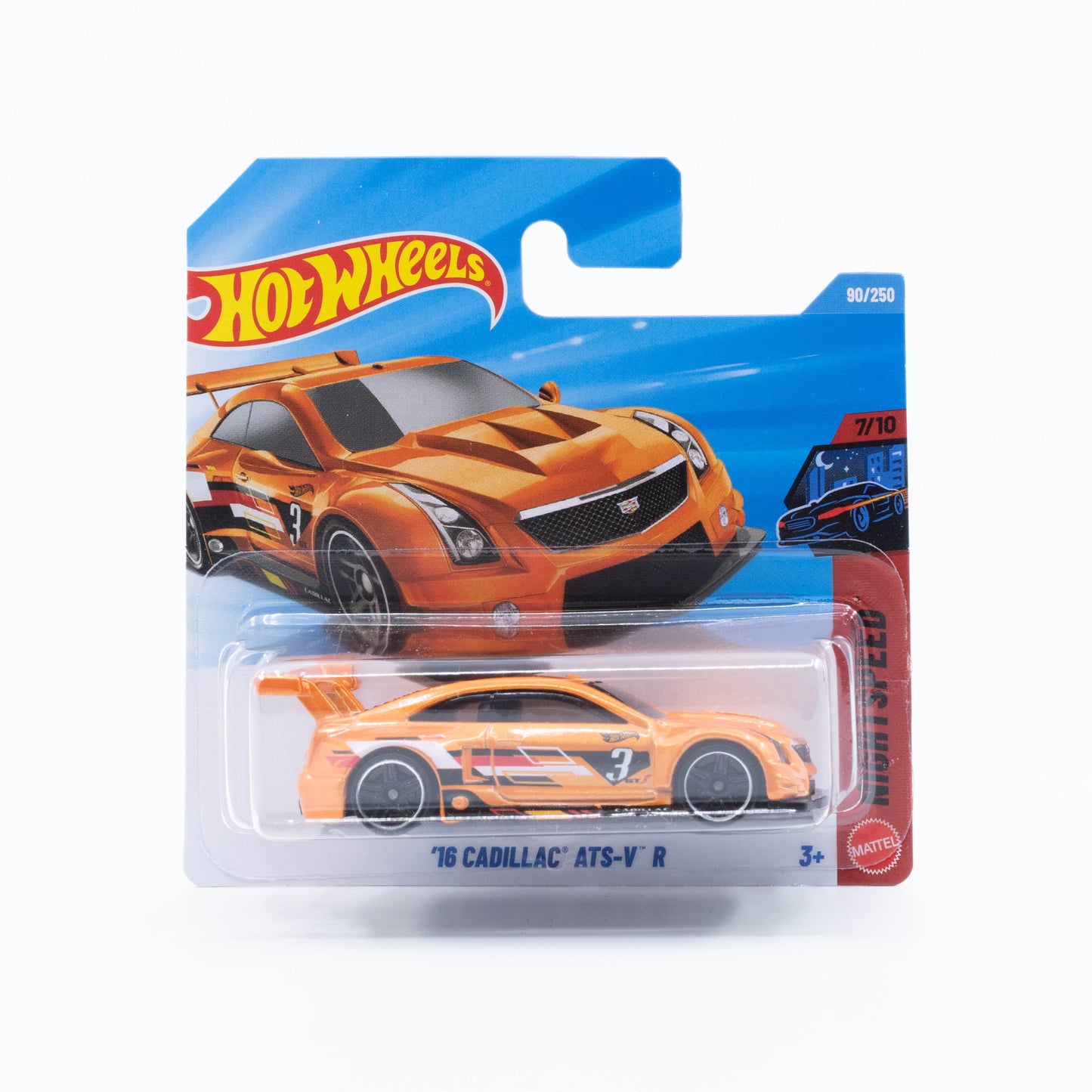 Hot Wheels 2026 Basic ’16 Cadillac ATS-V R orange racing livery touring car 1:64 model