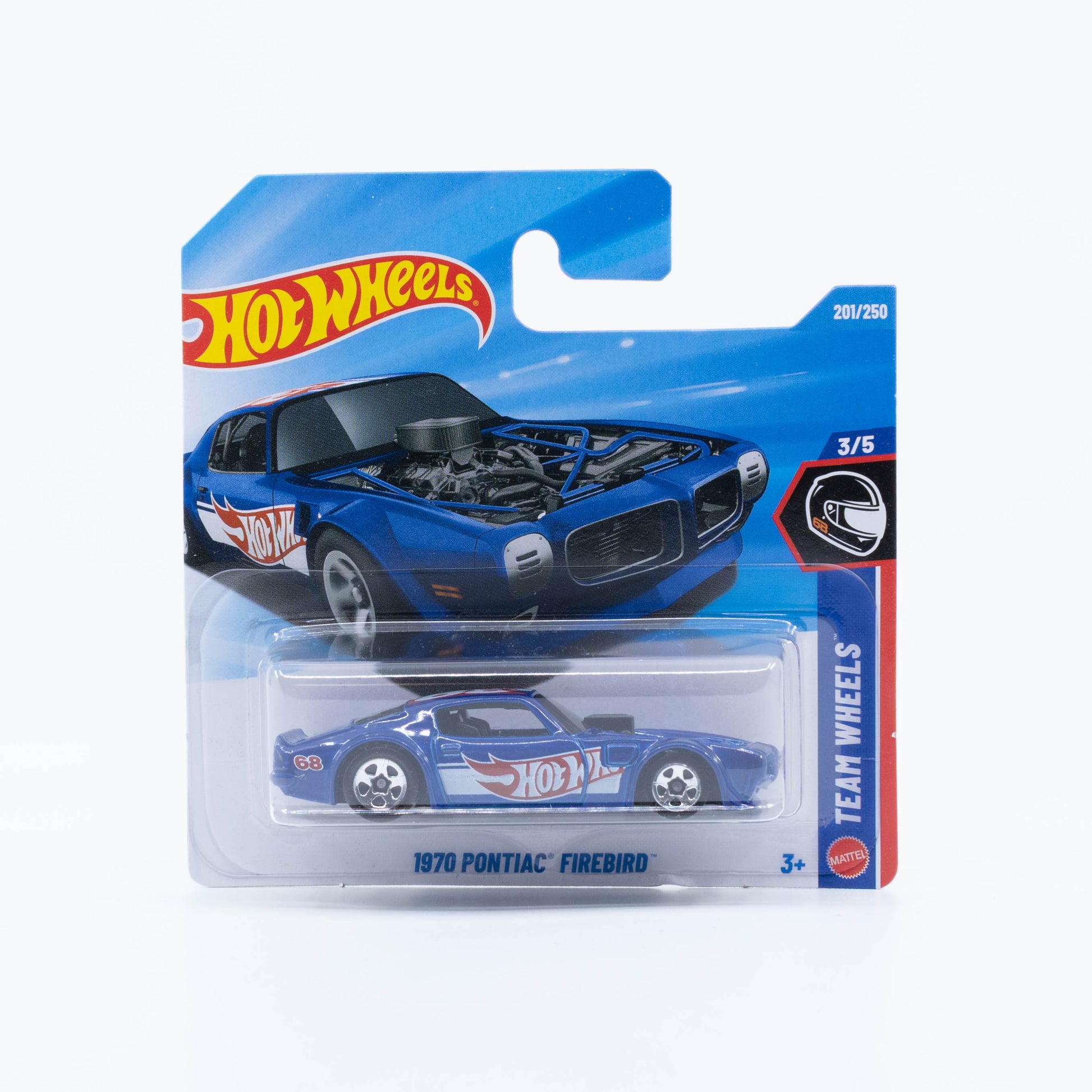 Hot Wheels 1970 Pontiac Firebird in Hot Wheels Racing Team livery.