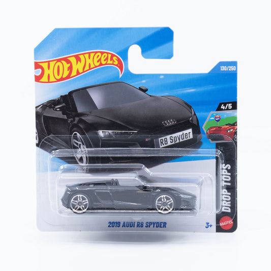 Hot Wheels 1:64 Audi R8 Spyder 2019 black 2026 mainline diecast car