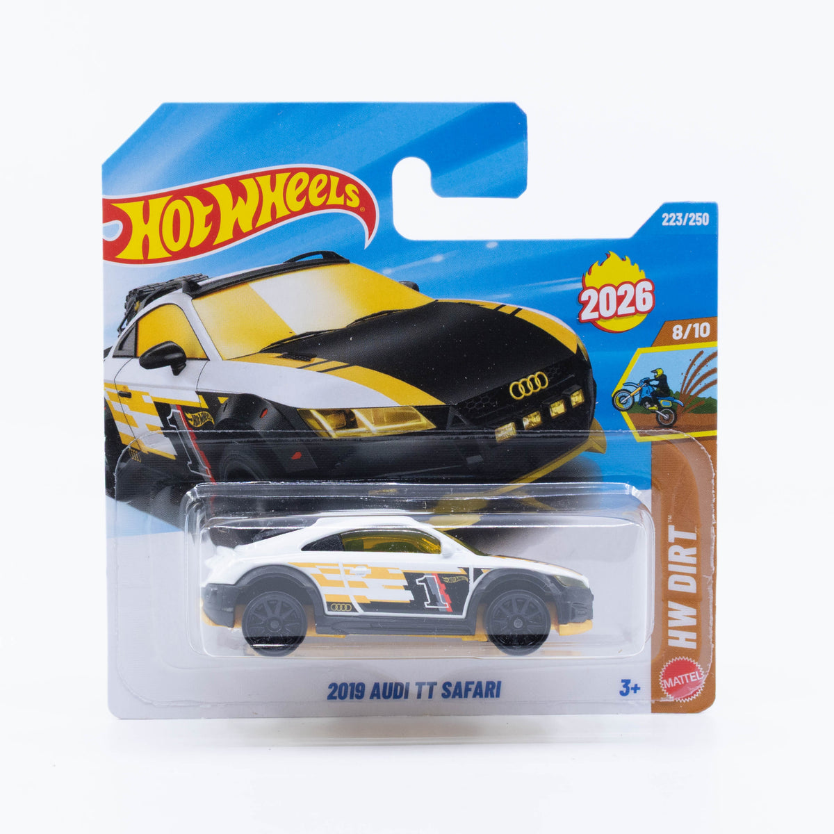 Hot Wheels 2019 Audi TT Safari new model with rugged off-road styling in 1:64 scale.