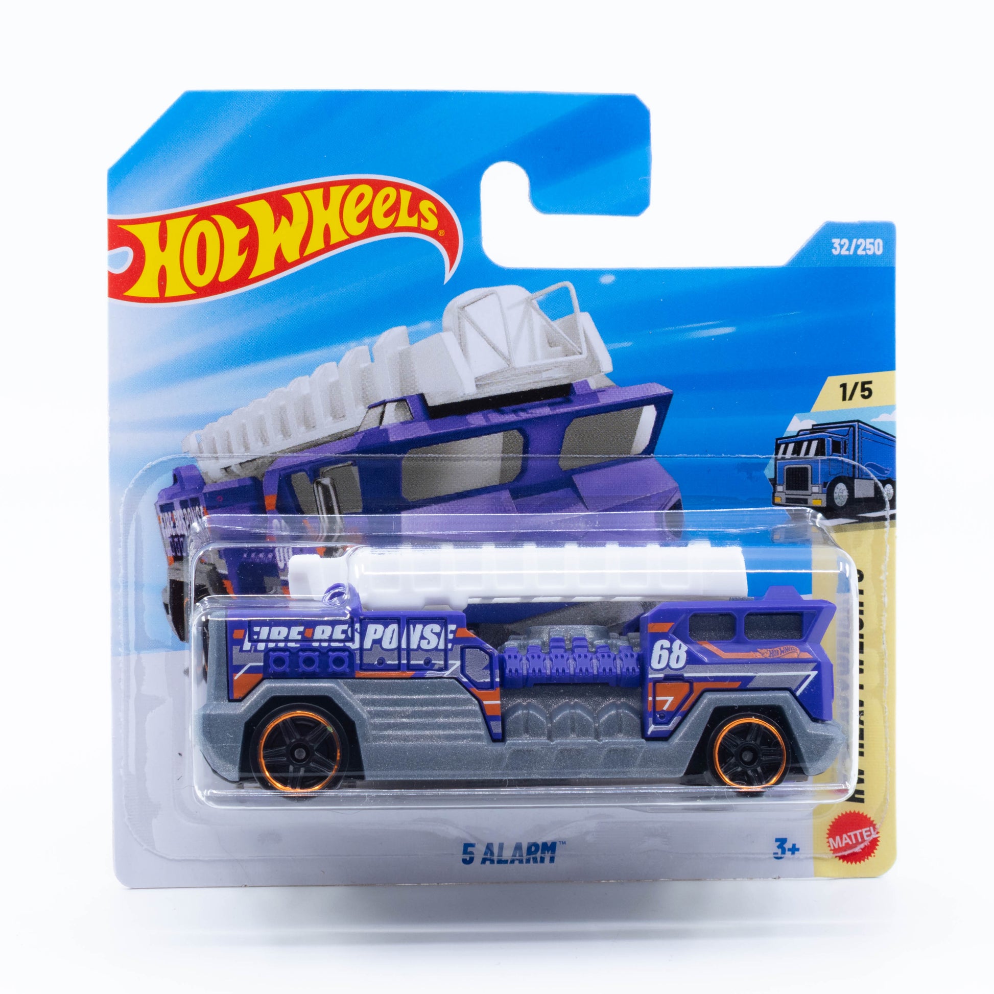 Hot Wheels 5 Alarm blue Mainline fantasy firetruck diecast 1:64
