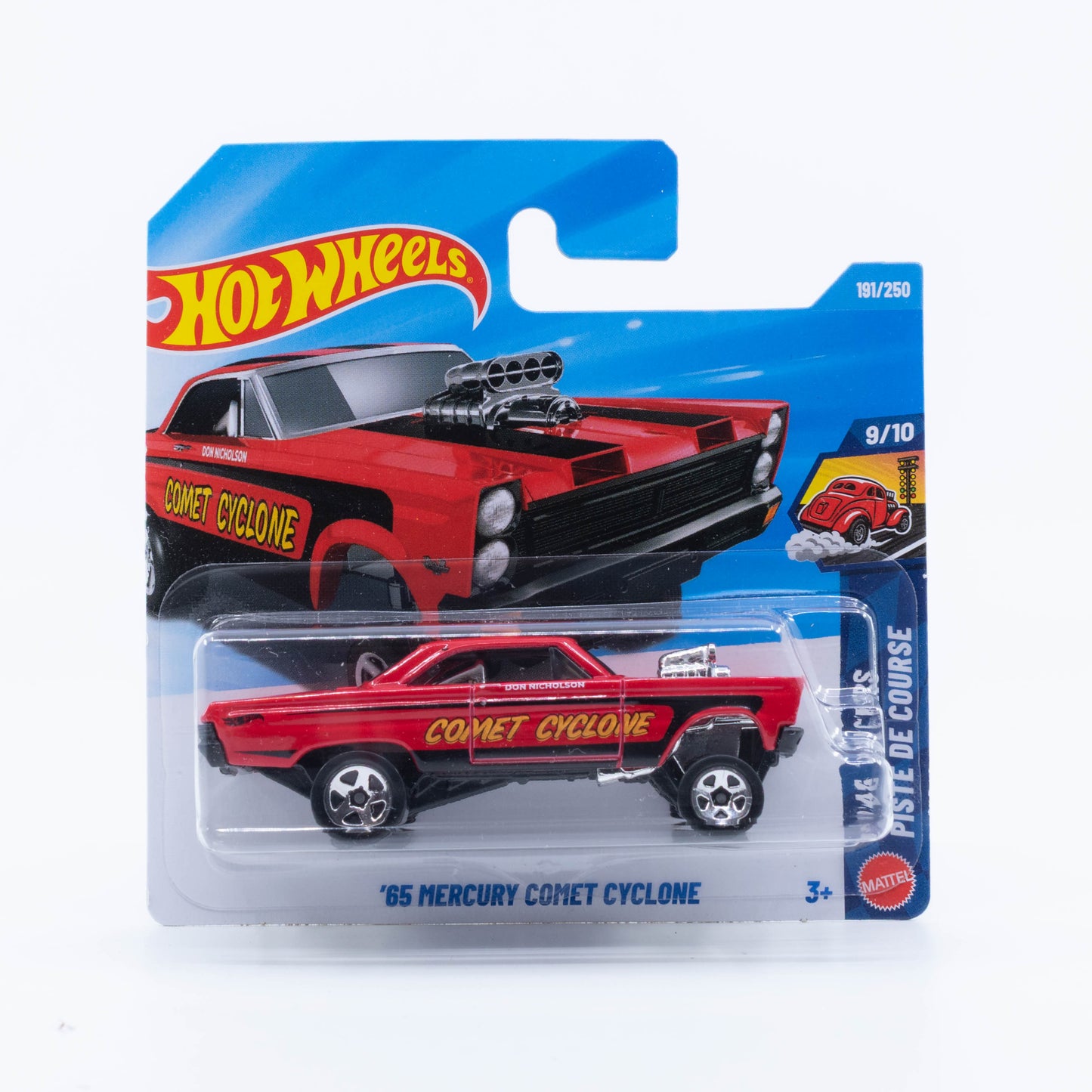 Hot Wheels 1968 Mercury Comet Cyclone in red from the 2026 Basic Line.