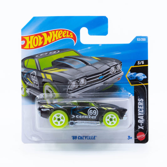 Hot Wheels ’69 Chevelle X-Raycers Mainline translucent muscle car diecast 1:64