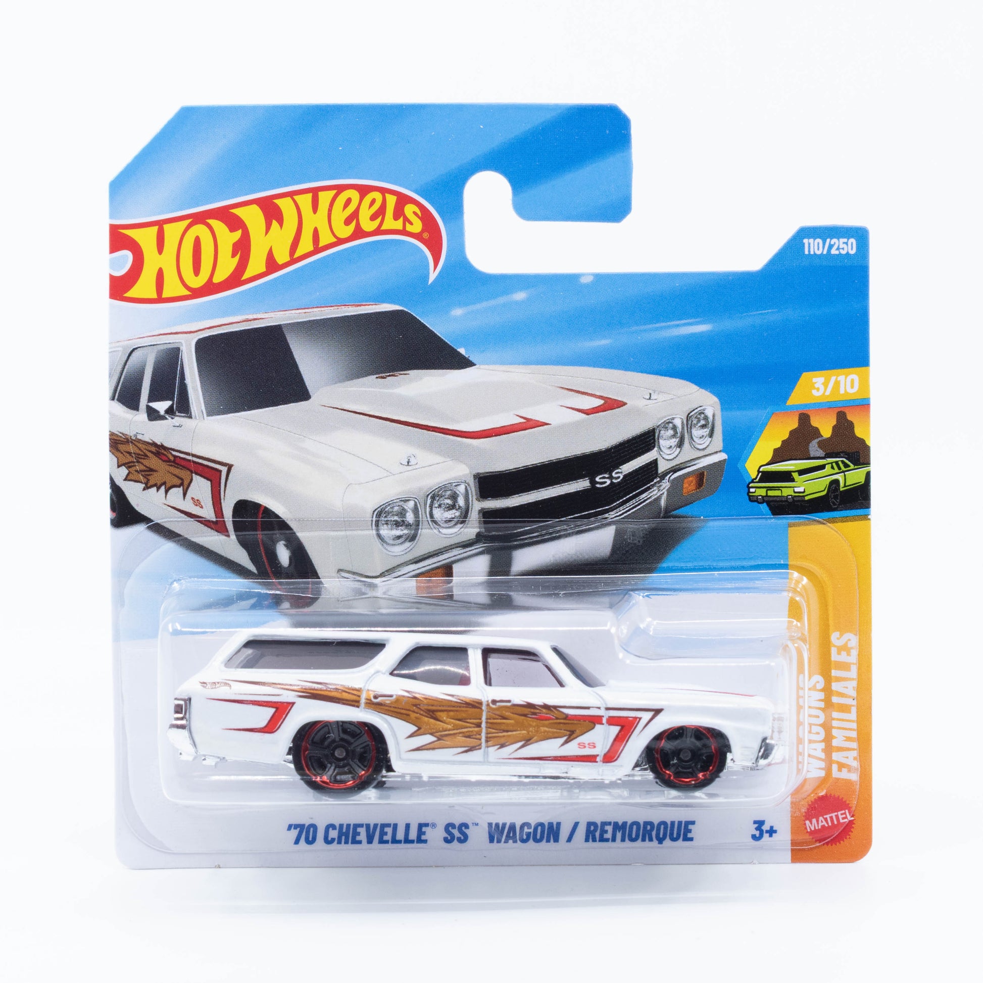 Hot Wheels 1:64 1970 Chevelle SS Wagon white 2026 mainline diecast car