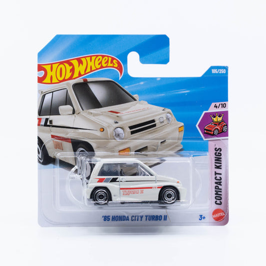 Hot Wheels 1985 Honda City Turbo II Bulldog compact Japanese hot hatch in 1:64 scale.