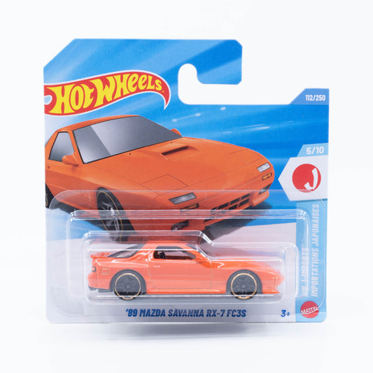 Hot Wheels 1:64 1989 Mazda RX-7 FC3S orange 2026 mainline diecast car