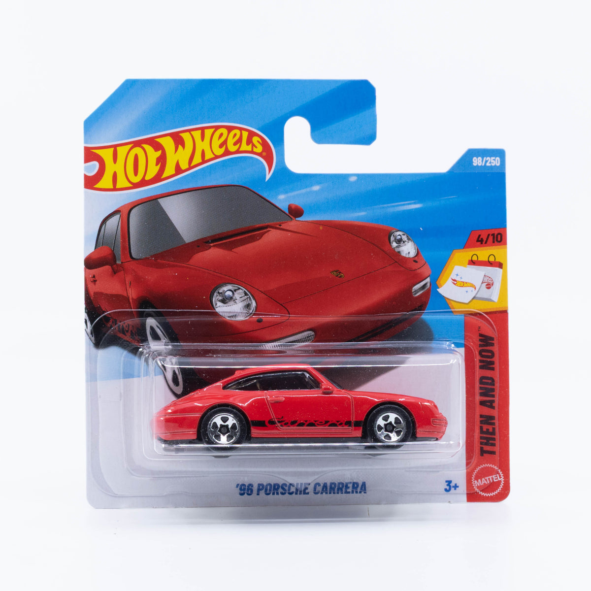Hot Wheels 1996 Porsche 911 Carrera 993 in detailed 1:64 scale.