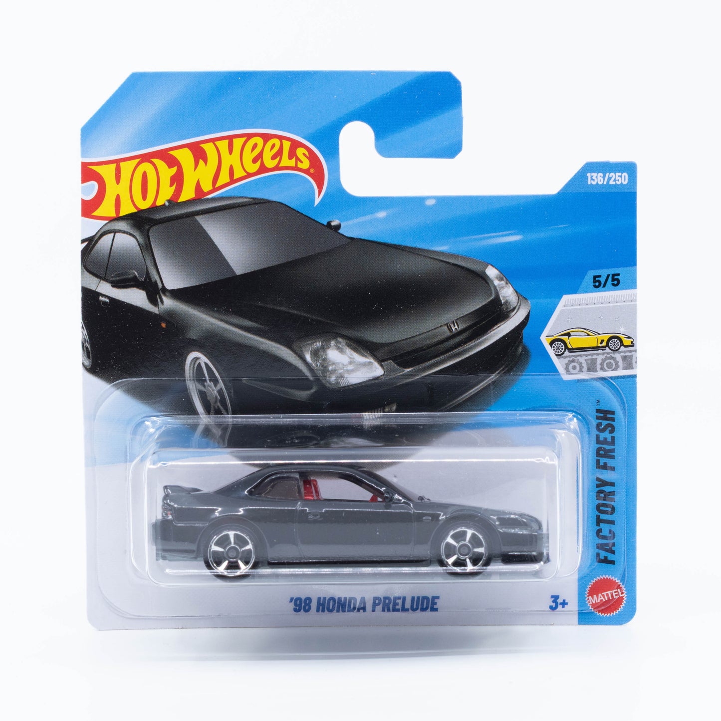 Hot Wheels 1:64 1998 Honda Prelude black 2026 mainline diecast car