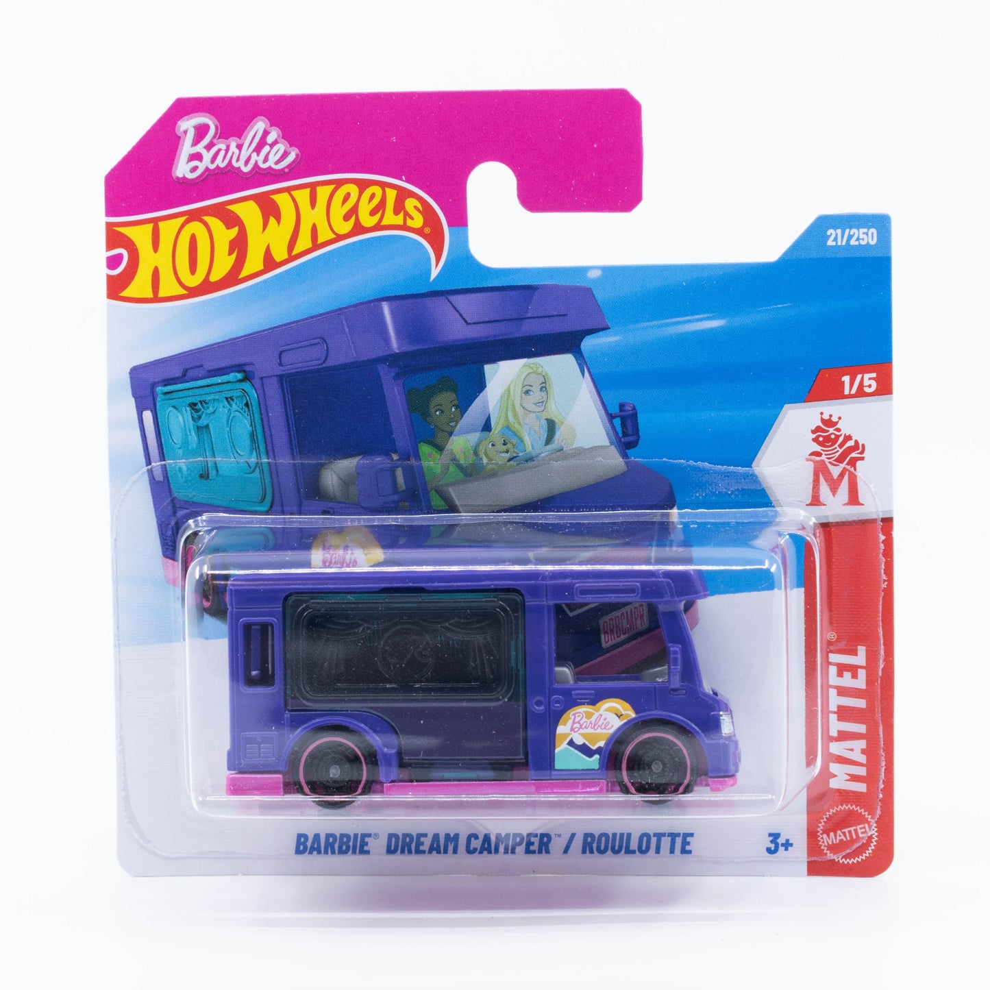 Hot Wheels 1:64 Barbie Dream Camper blue 2026 mainline second color diecast camper