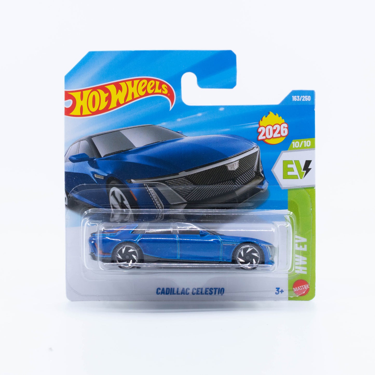 Hot Wheels Cadillac Celestiq in blue from the 2026 Basic Line.