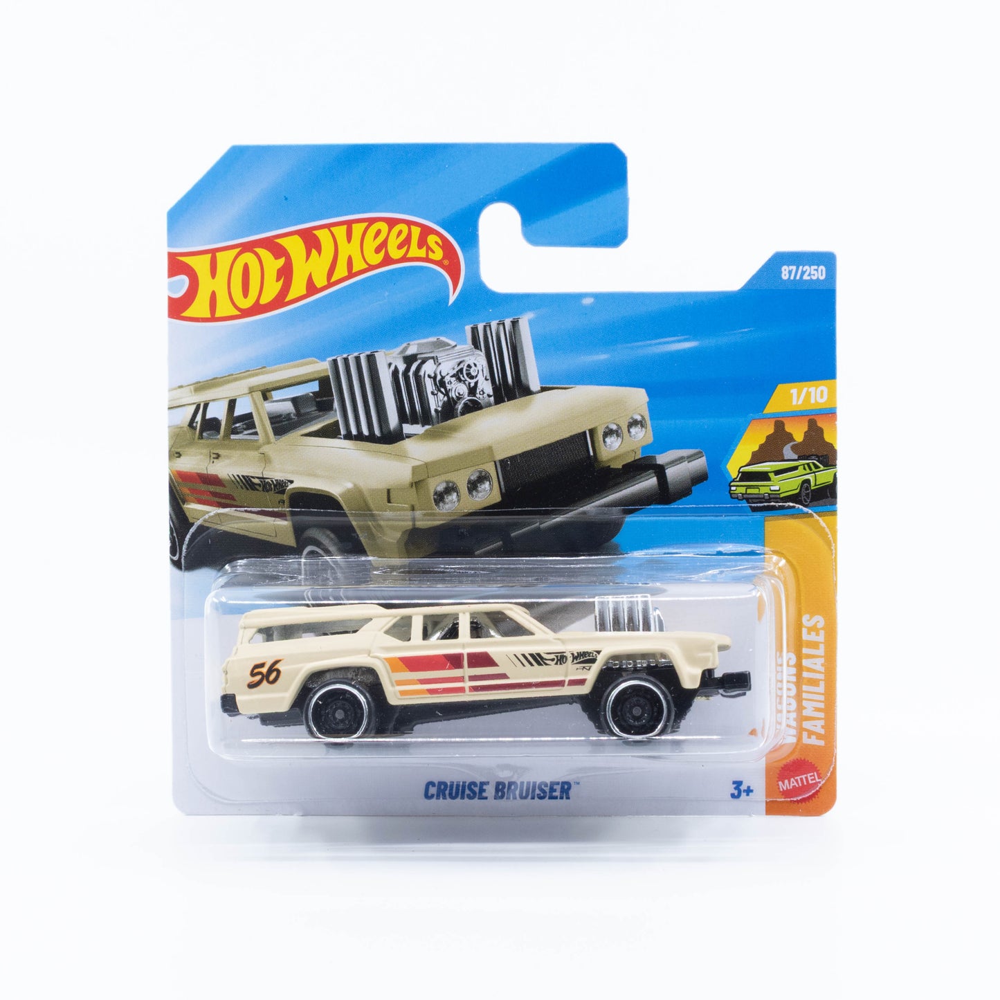 Hot Wheels 2026 Basic Cruiser Bruiser beige gasser-style station wagon drag racer 1:64