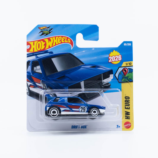 Hot Wheels Drift Box new model in blue.