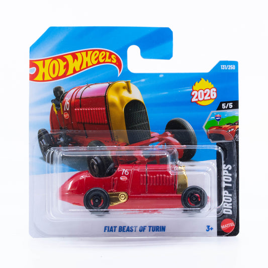 Hot Wheels Fiat Beast of Turin red new model 1:64 diecast car