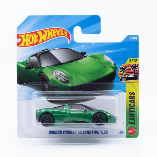 Hot Wheels 1:64 Gordon Murray Automotive T33 green 2026 mainline diecast car