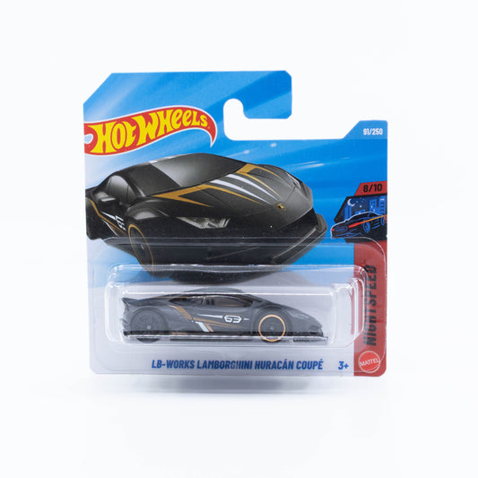 Hot Wheels 2026 Basic LB-Works Lamborghini Huracán Coupé black widebody Liberty Walk supercar 1:64