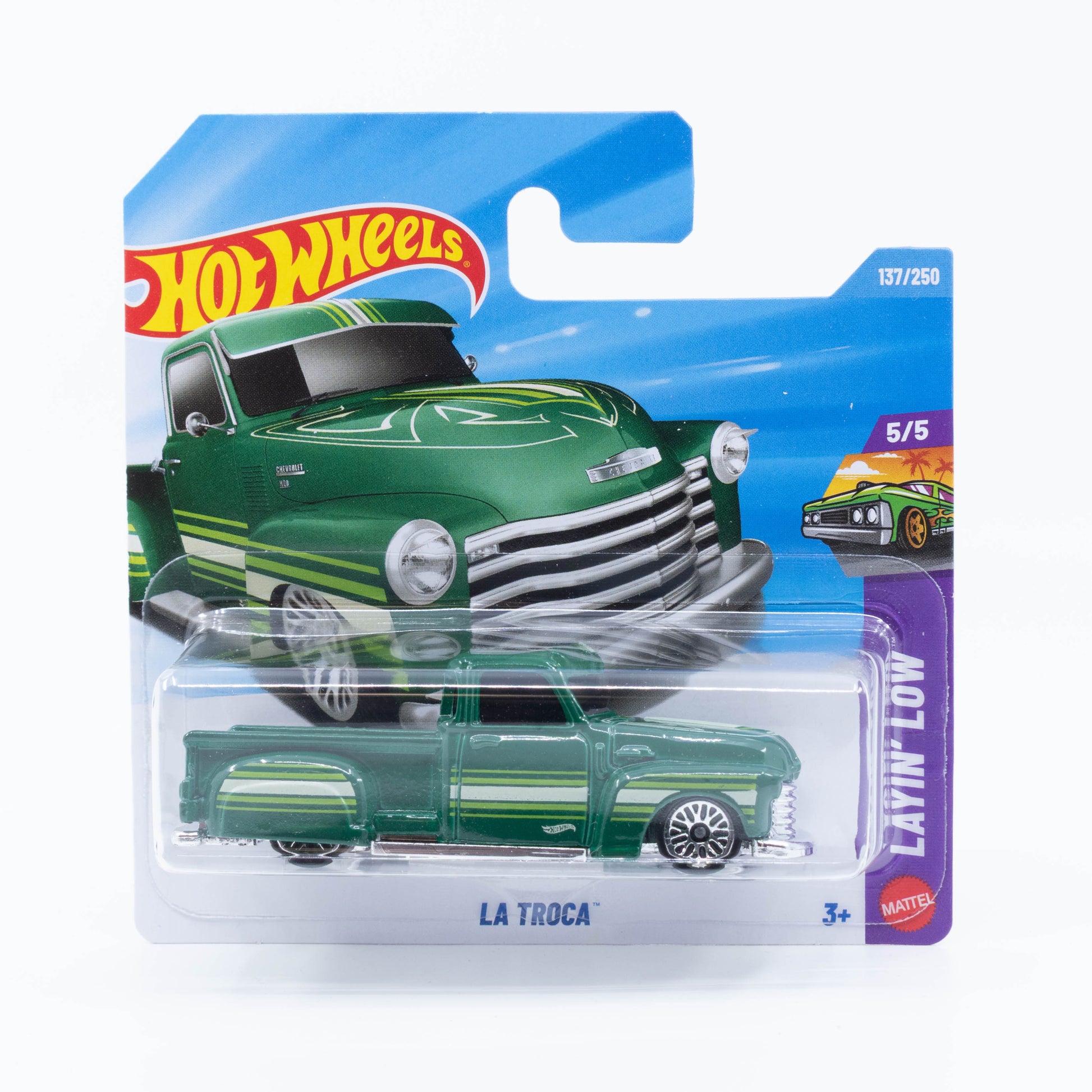 Hot Wheels 1:64 La Troca green 2026 mainline lowrider pickup diecast model