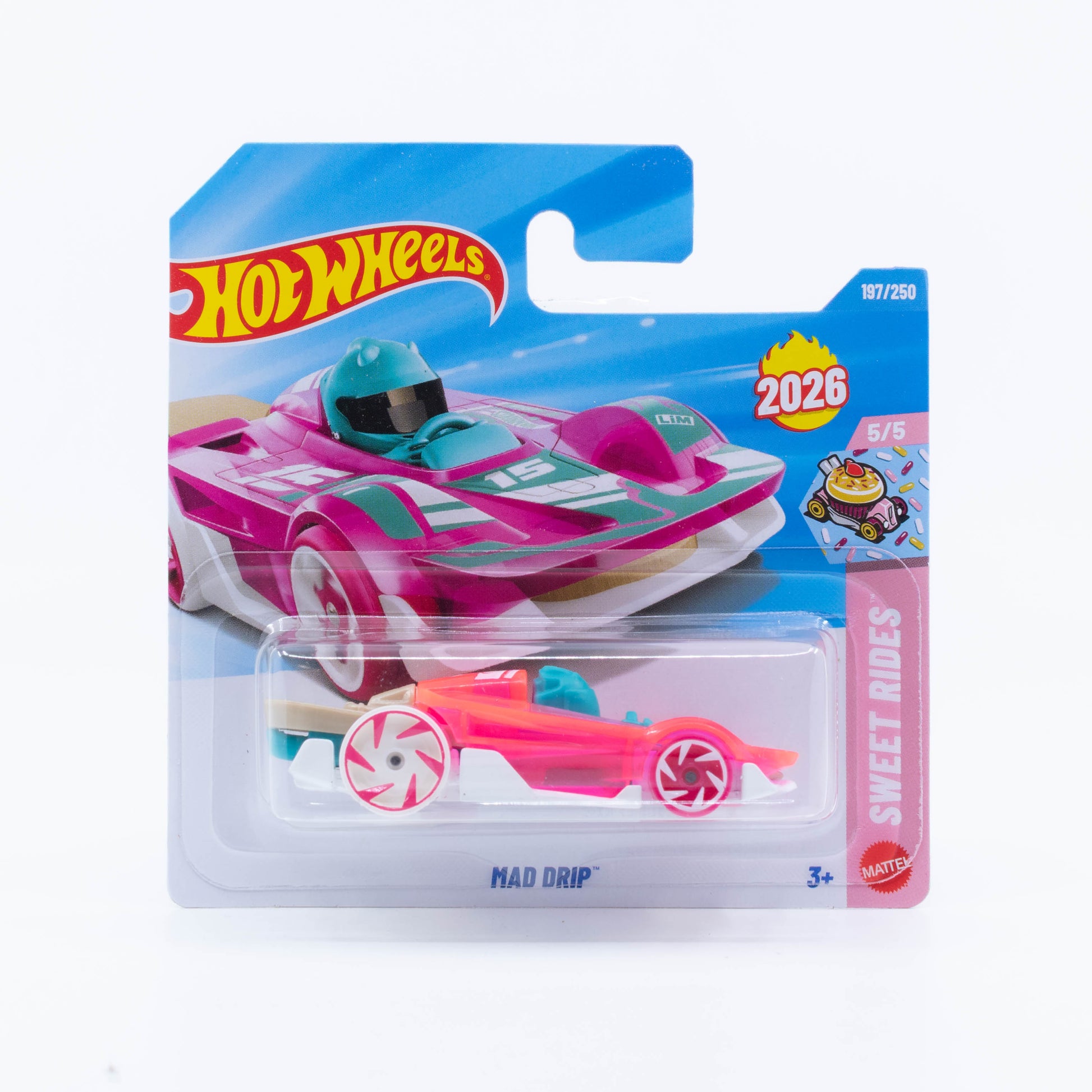 Hot Wheels Mad Drip fantasy vehicle inspired by a colorful ice pop from the 2026 Basic Line.