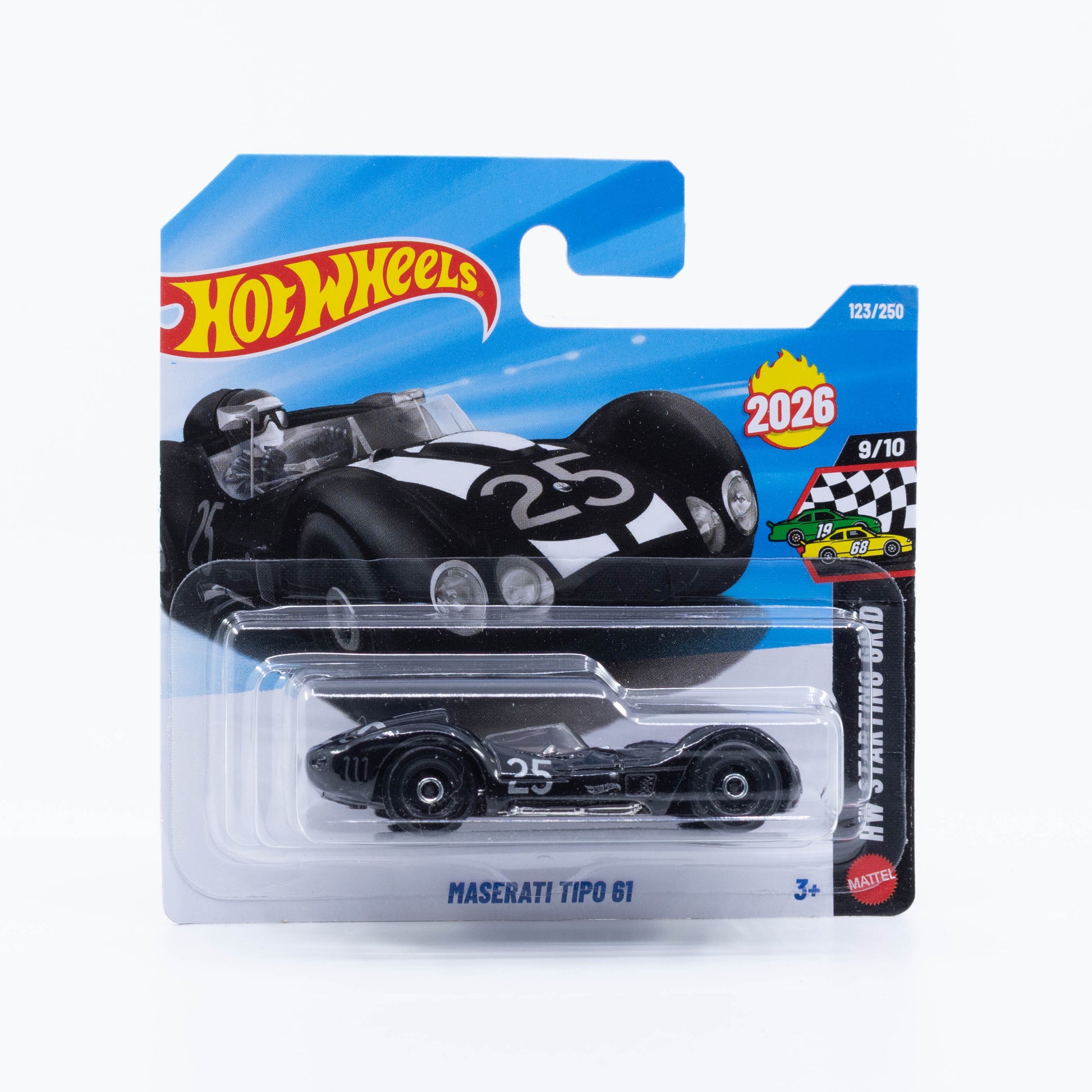Hot Wheels new Maserati Tipo 61 Birdcage historic racing car from the Basic Line.