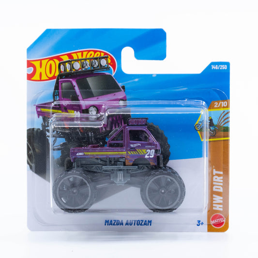 Hot Wheels Mazda Autozam AZ-1 lifted purple 1:64 diecast car