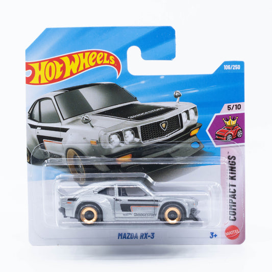 Hot Wheels 1:64 Mazda RX-3 gray 2026 mainline diecast car