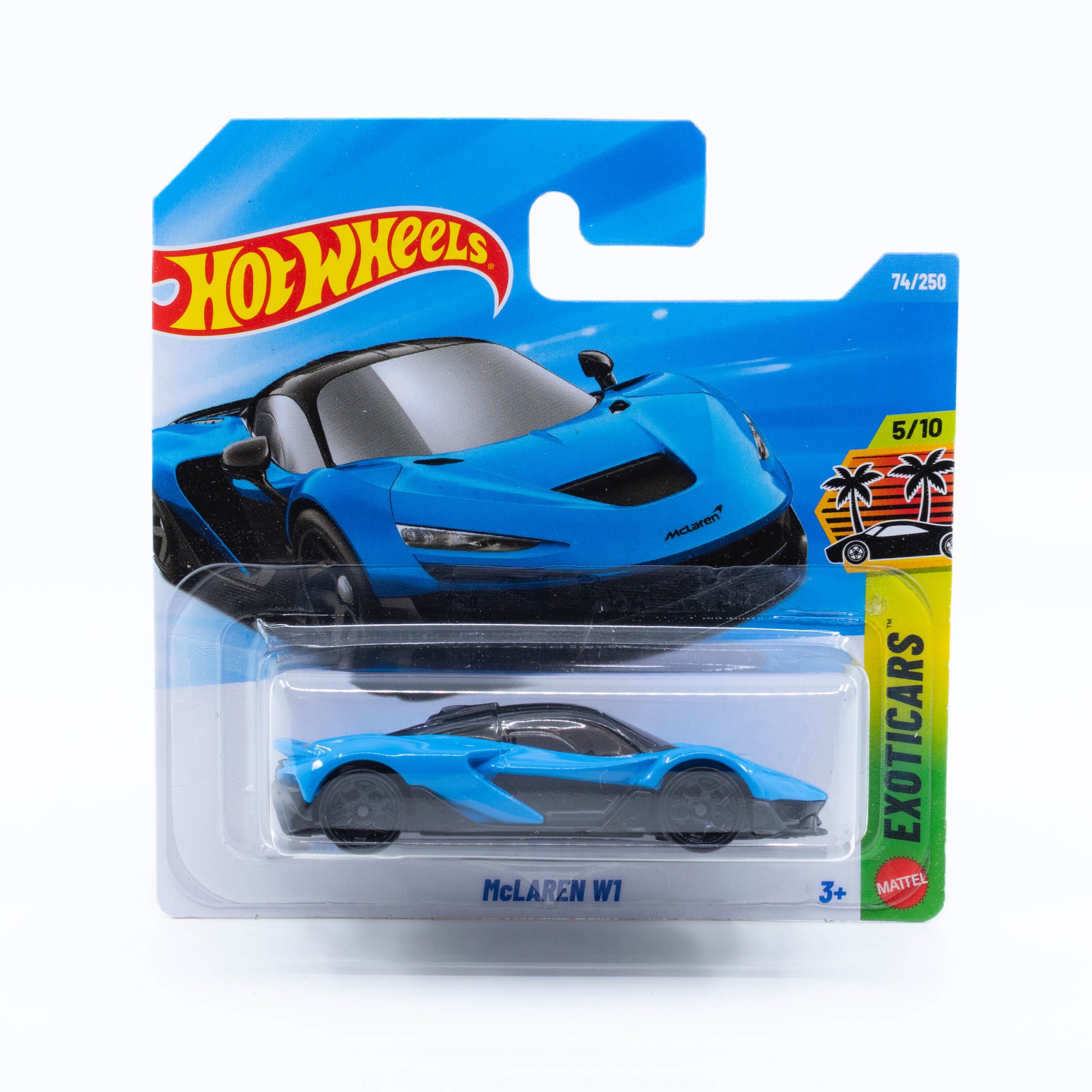 Hot Wheels McLaren W1 blue Mainline hypercar diecast 1:64