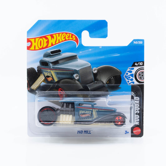 Hot Wheels 1:64 Mid Mill blue 2026 mainline exposed engine diecast car